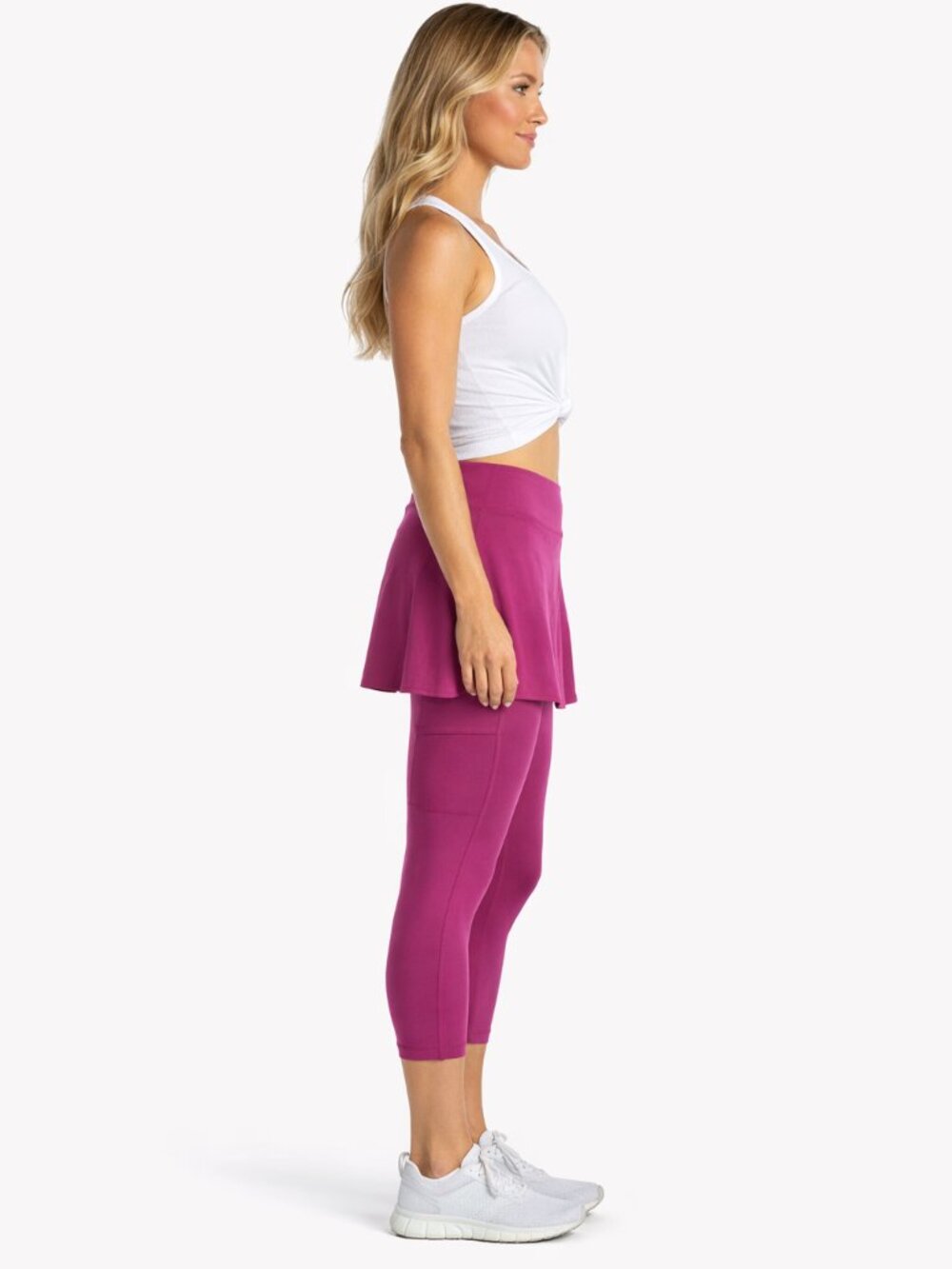 Lululemon 2-in-1 HR Tennis Skirt Tight 25" Size 8 Magenta LW5GEWS MGPR - Picture 2 of 10